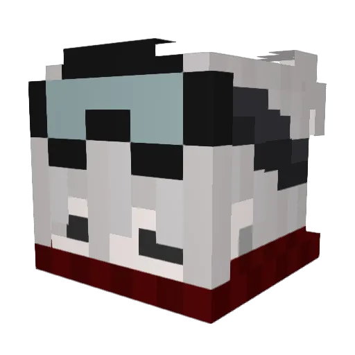 glitchyscribbles Minecraft avatar head, 3D render