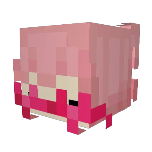 glitterdude Minecraft avatar head, 3D render
