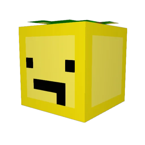 glitterrose456 Minecraft avatar head, 3D render