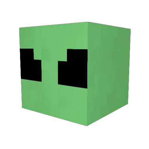 glitterypink Minecraft avatar head, 3D render