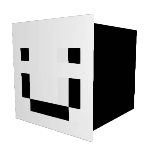 glittteringtoast Minecraft avatar head, 3D render