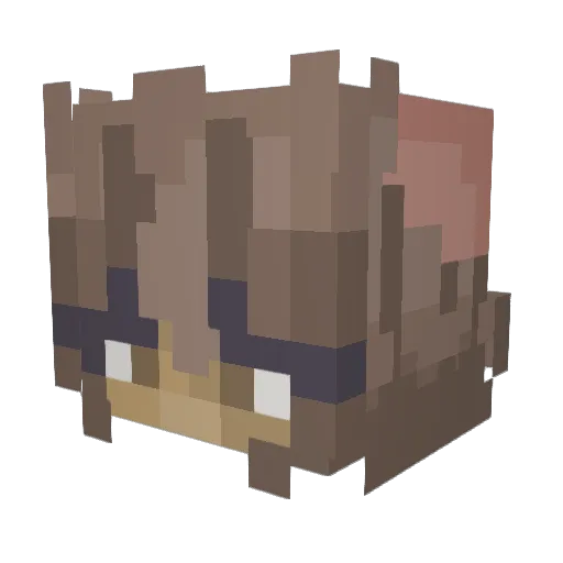 glizzielizzie Minecraft avatar head, 3D render