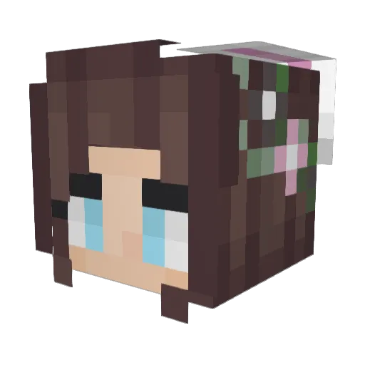 glizzy_kitty0909 Minecraft avatar head, 3D render