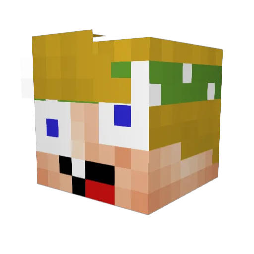glizzystick Minecraft avatar head, 3D render