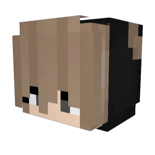 gllnaa Minecraft avatar head, 3D render