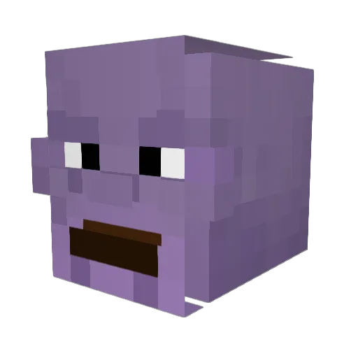 globapulse Minecraft avatar head, 3D render
