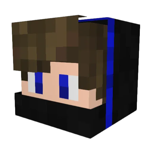 globeMG Minecraft avatar head, 3D render