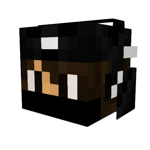 globexe Minecraft avatar head, 3D render