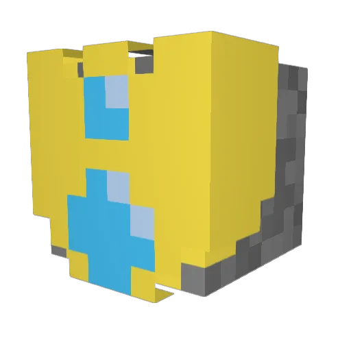globmino Minecraft avatar head, 3D render