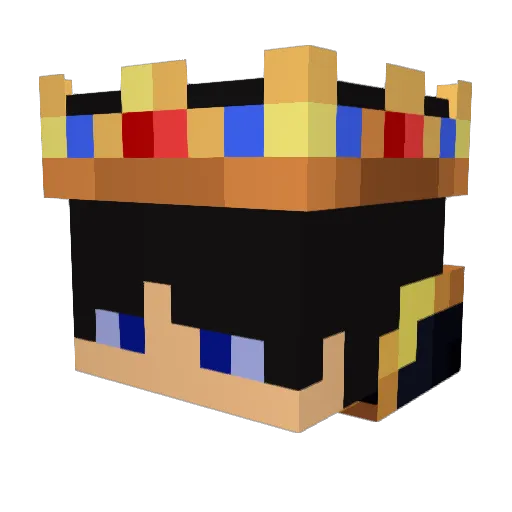 globoto Minecraft avatar head, 3D render
