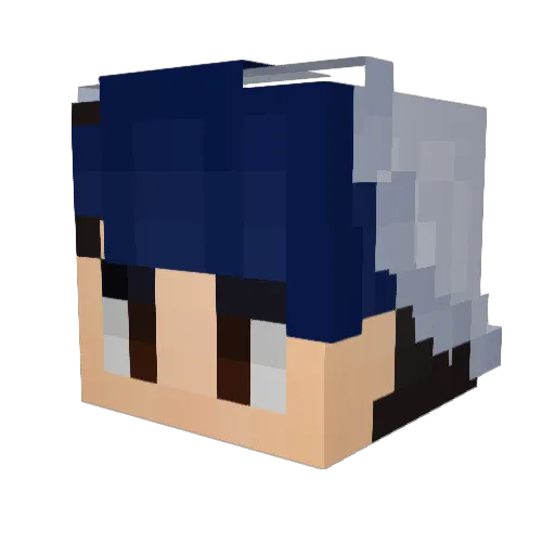 globug100 Minecraft avatar head, 3D render