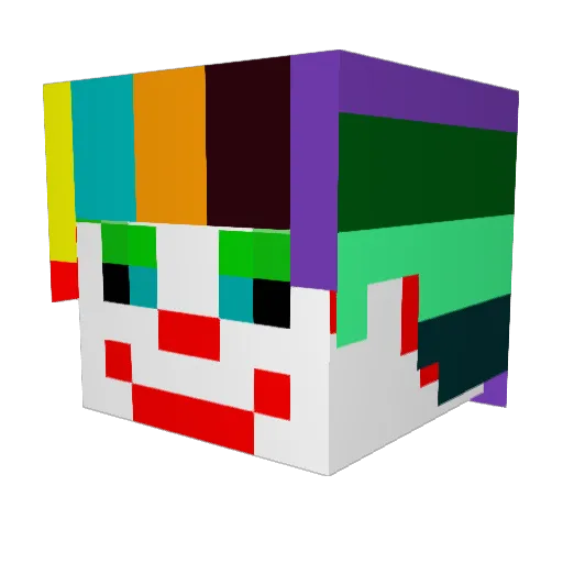 gloccy Minecraft avatar head, 3D render