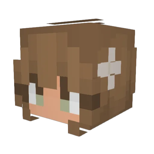 glocglock3000 Minecraft avatar head, 3D render