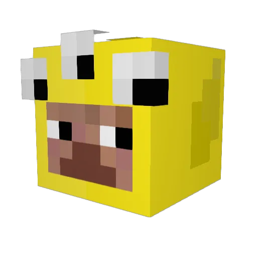 glock17mierzy Minecraft avatar head, 3D render