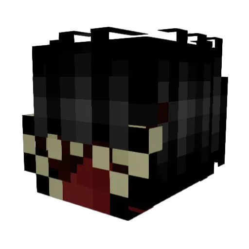 glockbby Minecraft avatar head, 3D render