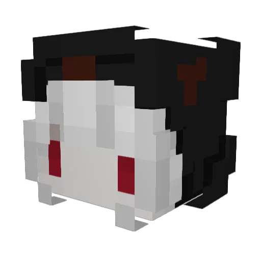 glockclicafofo Minecraft avatar head, 3D render