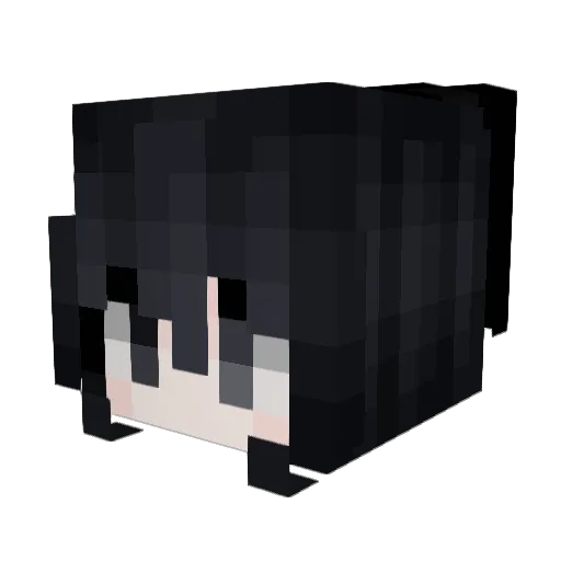 glockissues Minecraft avatar head, 3D render
