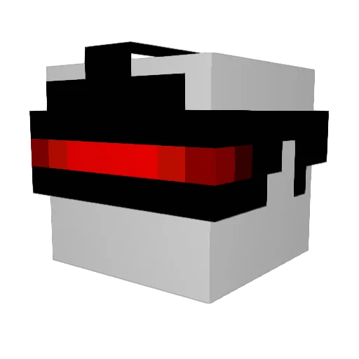 glockzen Minecraft avatar head, 3D render