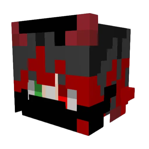gloikx Minecraft avatar head, 3D render