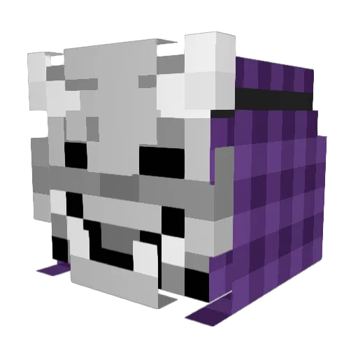 glomerrr Minecraft avatar head, 3D render