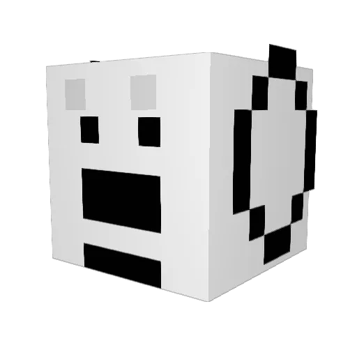 glonkstery Minecraft avatar head, 3D render