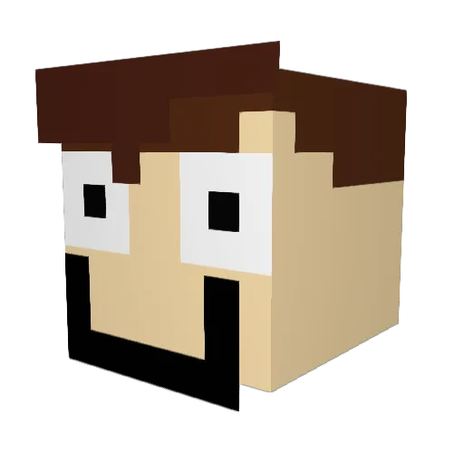 glooby666 Minecraft avatar head, 3D render