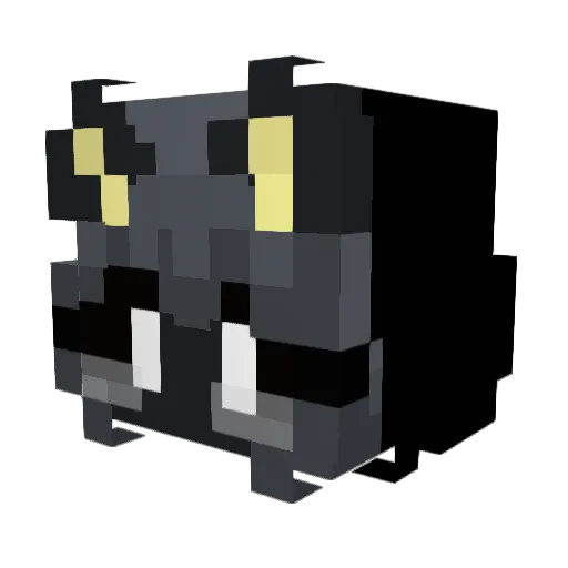 glooless Minecraft avatar head, 3D render