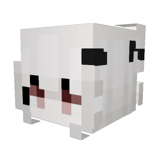 gloom_e Minecraft avatar head, 3D render