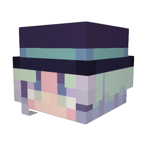 gloomdivision Minecraft avatar head, 3D render