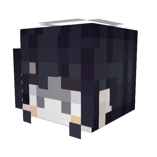 gloomgear Minecraft avatar head, 3D render