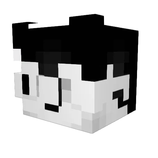 gloomy486 Minecraft avatar head, 3D render