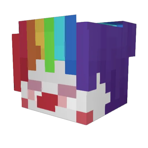 gloomy_cow Minecraft avatar head, 3D render