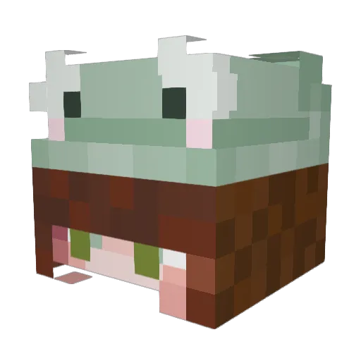 gloomyloo Minecraft avatar head, 3D render
