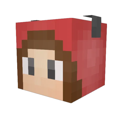 glooper Minecraft avatar head, 3D render