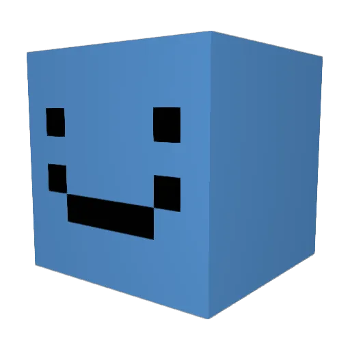 gloopified Minecraft avatar head, 3D render