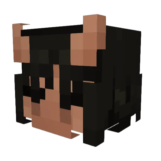 glorbo___ Minecraft avatar head, 3D render