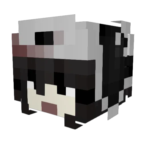 glorifiedgutz Minecraft avatar head, 3D render