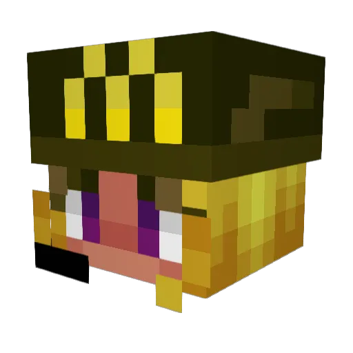 gloriouskingvamp Minecraft avatar head, 3D render