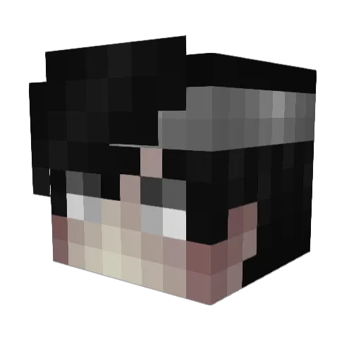 glorythought Minecraft avatar head, 3D render