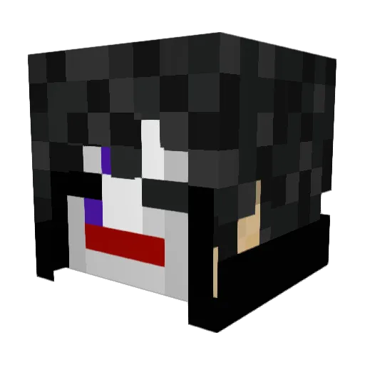 gloss Minecraft avatar head, 3D render