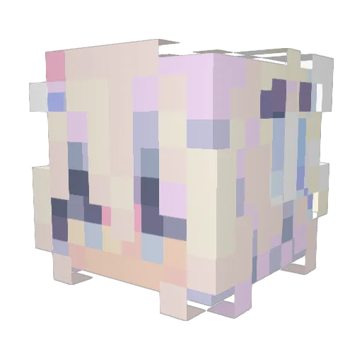 glow0505 Minecraft avatar head, 3D render