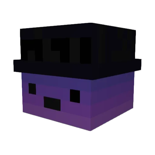glow99 Minecraft avatar head, 3D render
