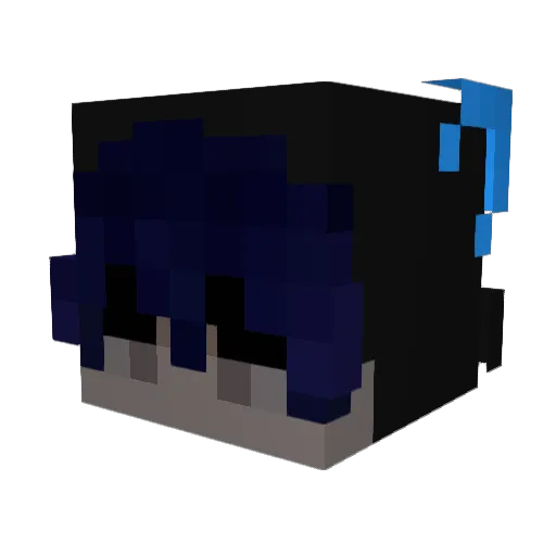glowayxo Minecraft avatar head, 3D render