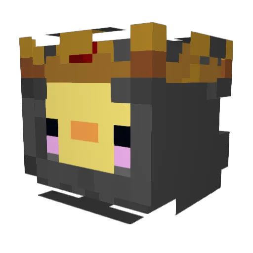 gloweah Minecraft avatar head, 3D render