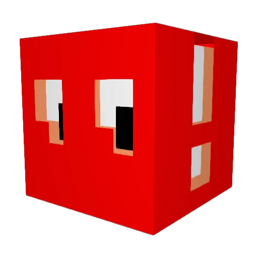 glowman098 Minecraft avatar head, 3D render