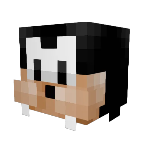 glowstonehelper Minecraft avatar head, 3D render