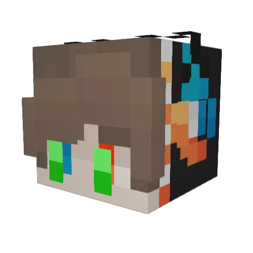 glpgirl111 Minecraft avatar head, 3D render