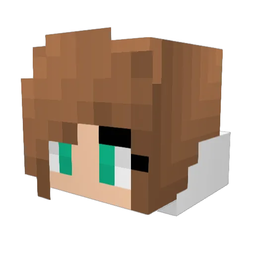 glue_penetrator Minecraft avatar head, 3D render