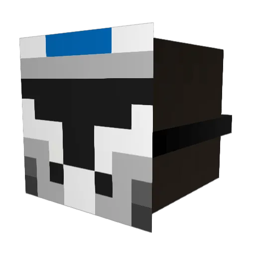 gluehwuermchen Minecraft avatar head, 3D render