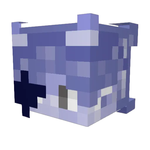 gluestux Minecraft avatar head, 3D render